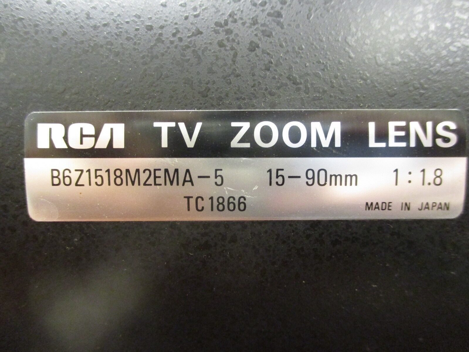 RCA TV Zoom Lens B6Z1518M2EMA-5 15-90mm 1:1.8 Used