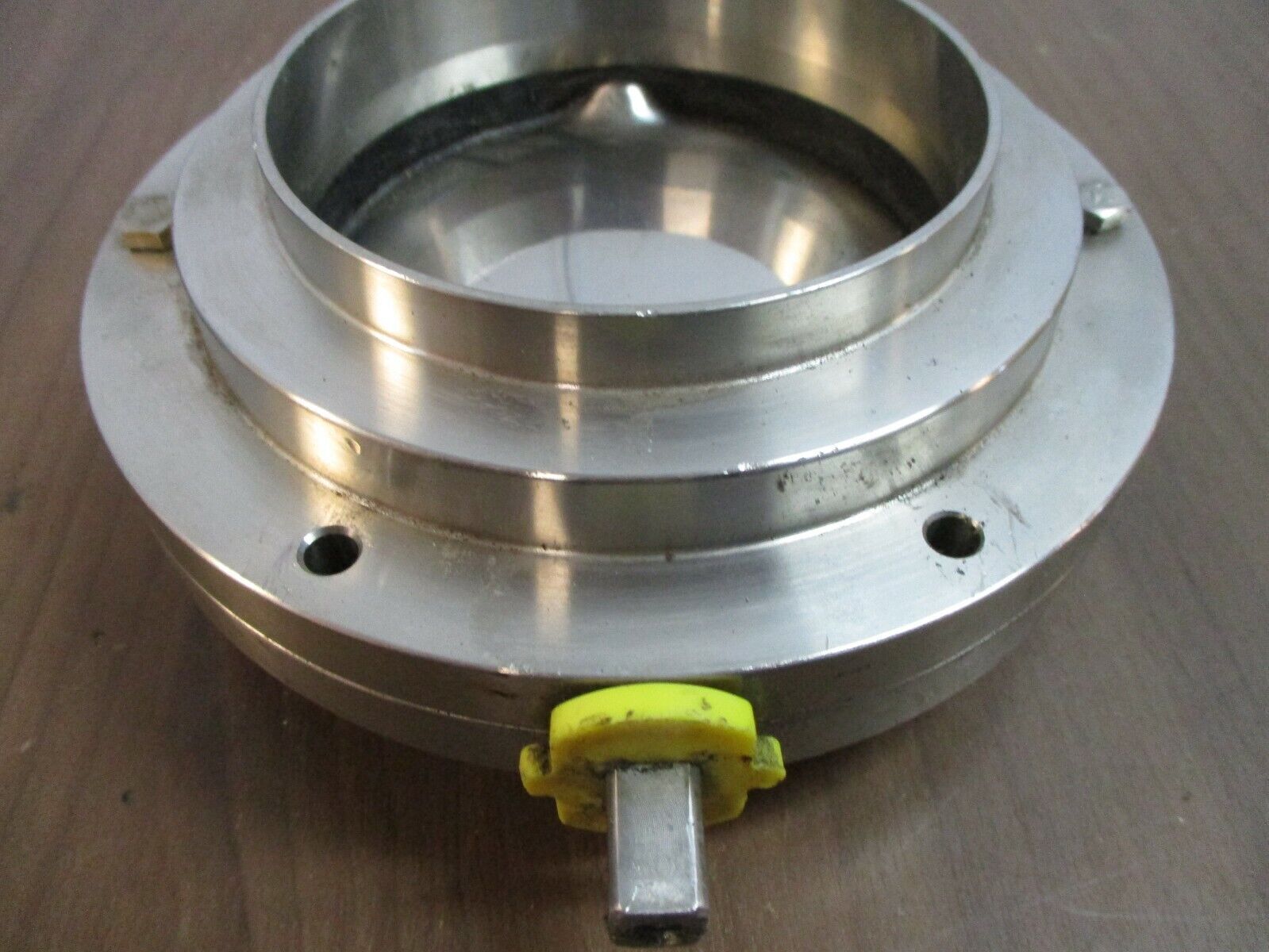 Misc. Brand Stainless Steel Butterfly Valve Size: 4" *No Handle* Used