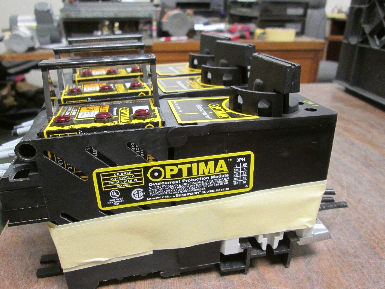 Bussmann Optima Overcurrent Protection Module OPM-SW 30A 600V Lot of 3 Used