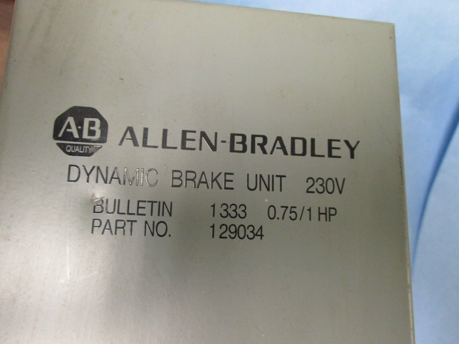 Allen-Bradley Dynamic Brake Unit 230v 129034 Used