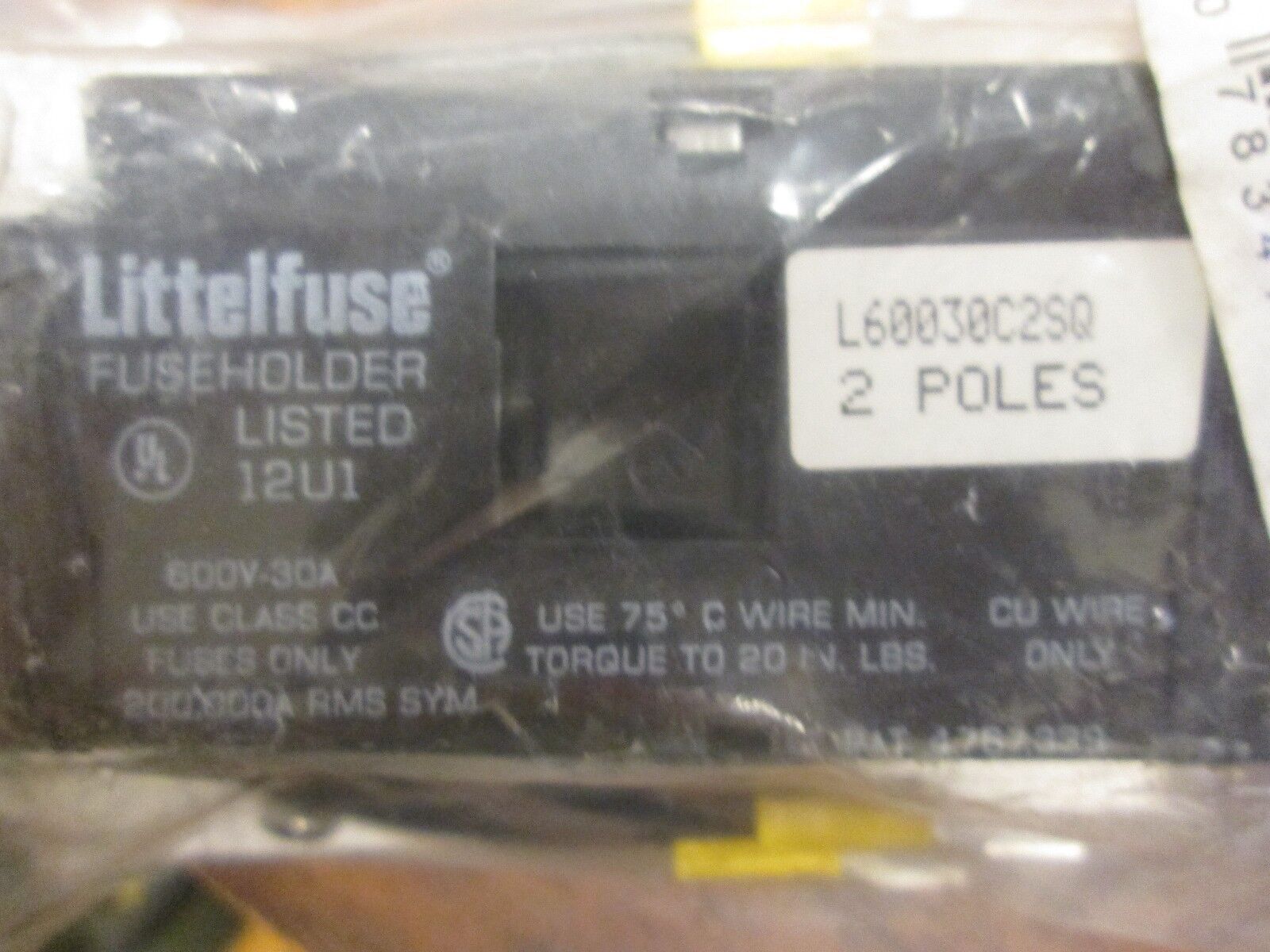 Sola/Hevi-Duty Primary Fuse Block FBP 2P 30A 600V New Surplus