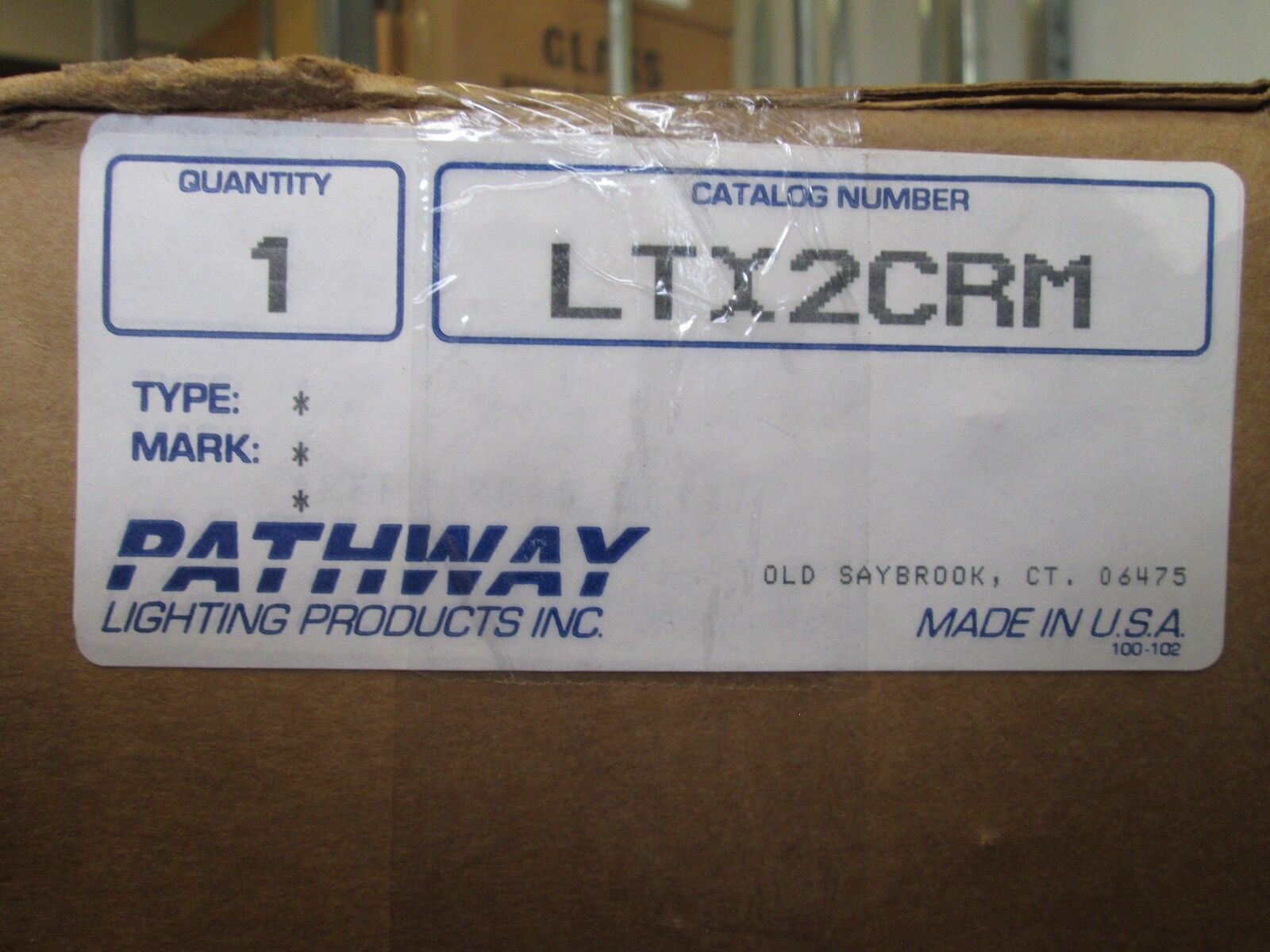 Pathway Double Sided Exit Sign LTX2CRM Red with Mirror Backround 120/277V