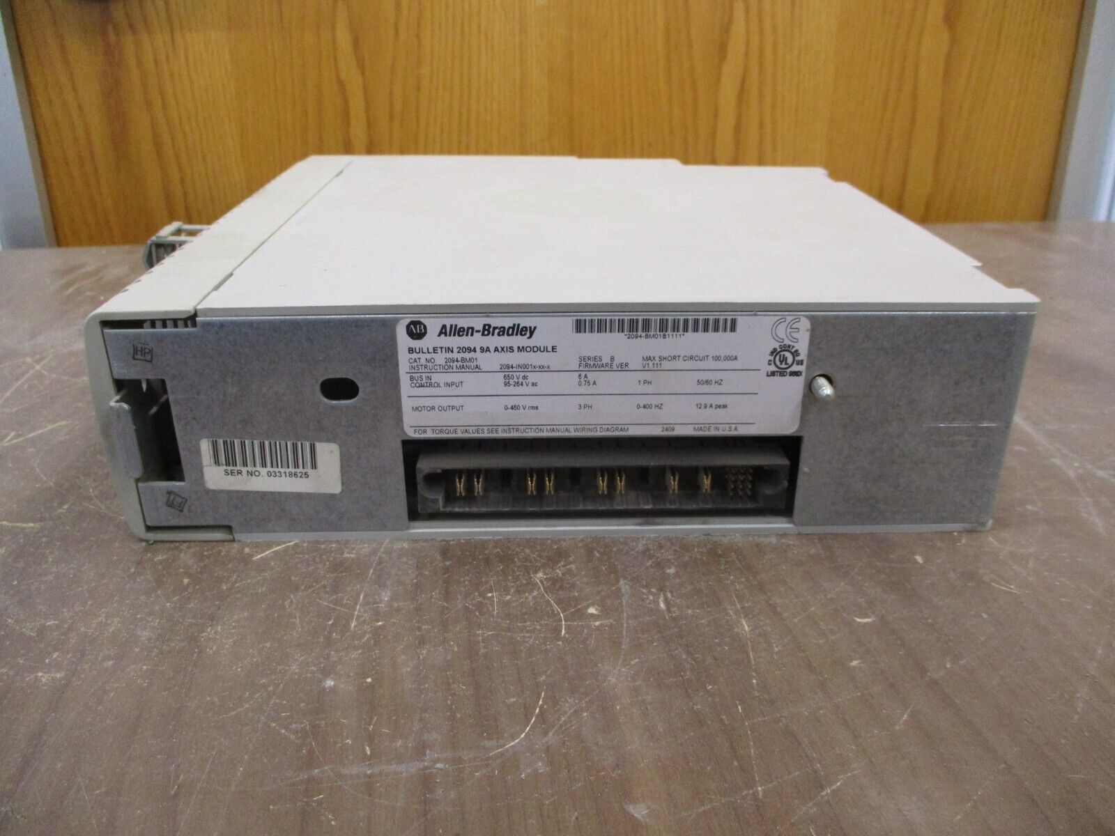 Allen-Bradley Kinetix 6000 Axis Module 2094-BM01 Ser. B F/W Ver. V1.111 Used