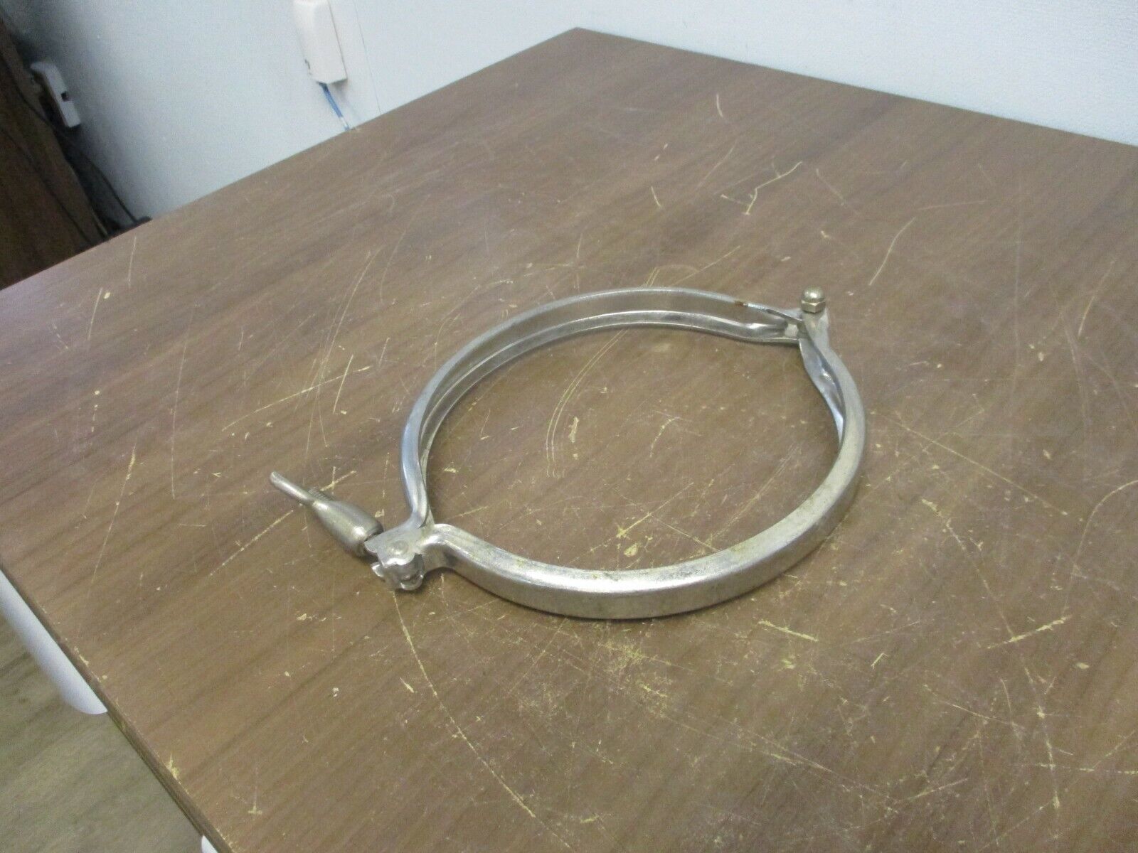 Misc. Brand Stainless Steel Sanitary Clamp Size: 6.5" Used