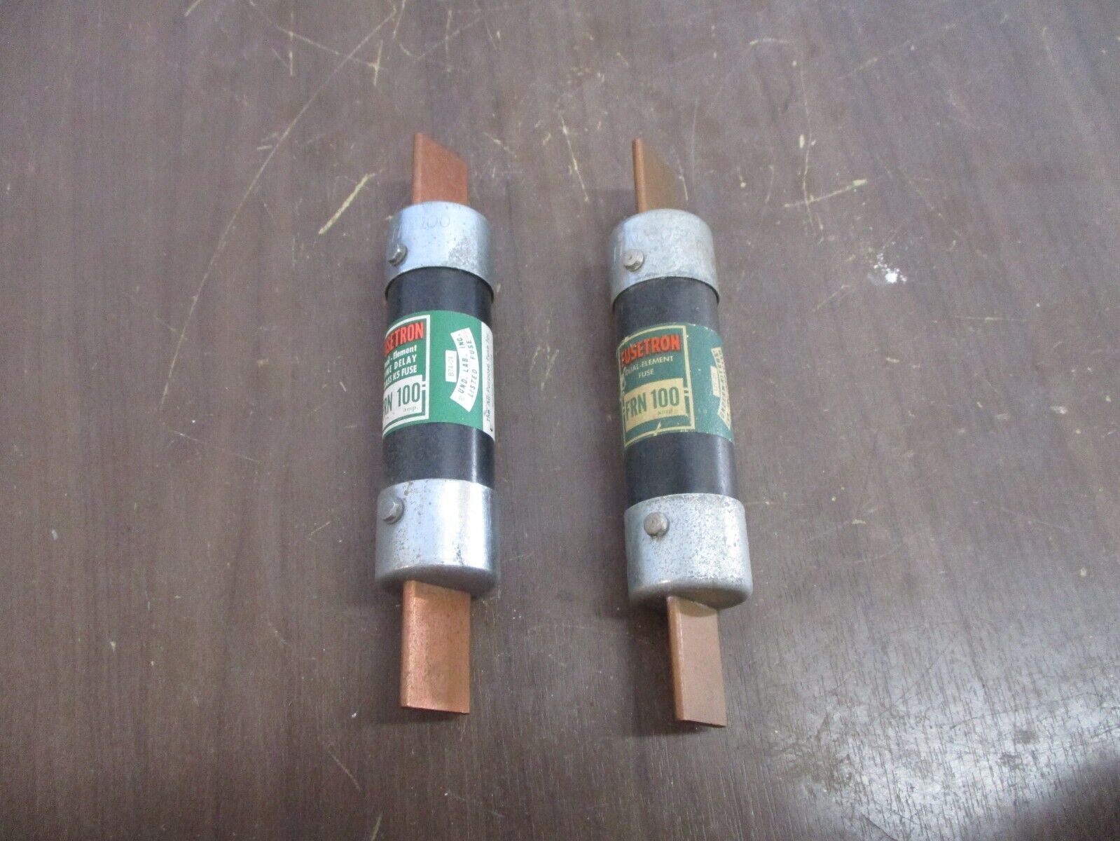 Bussmann Fusetron Fuse FRN 100 100A 250V *Lot of 2* Used