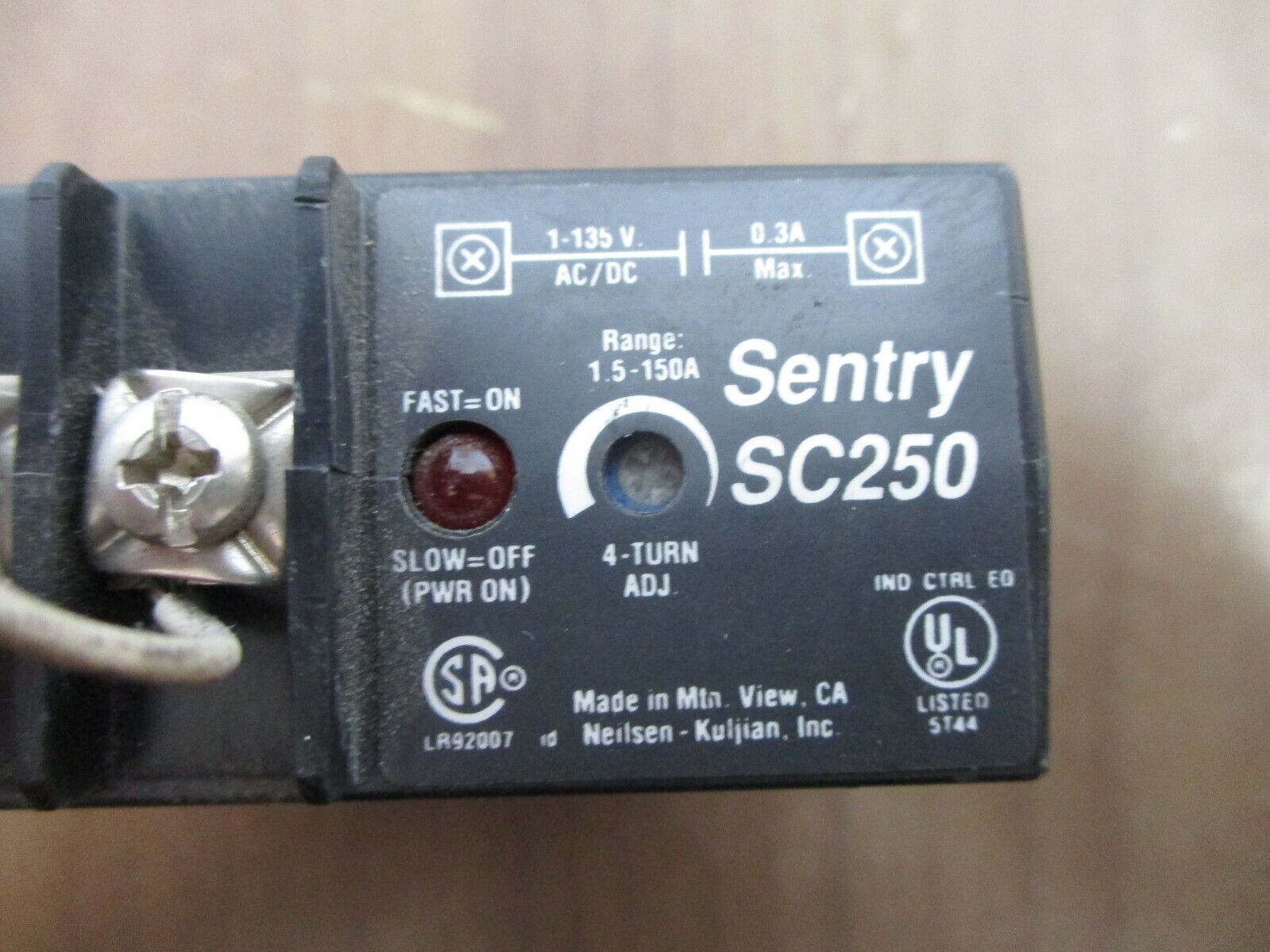 Neilson-Kuljian Current Switch Sentry SC250 Used