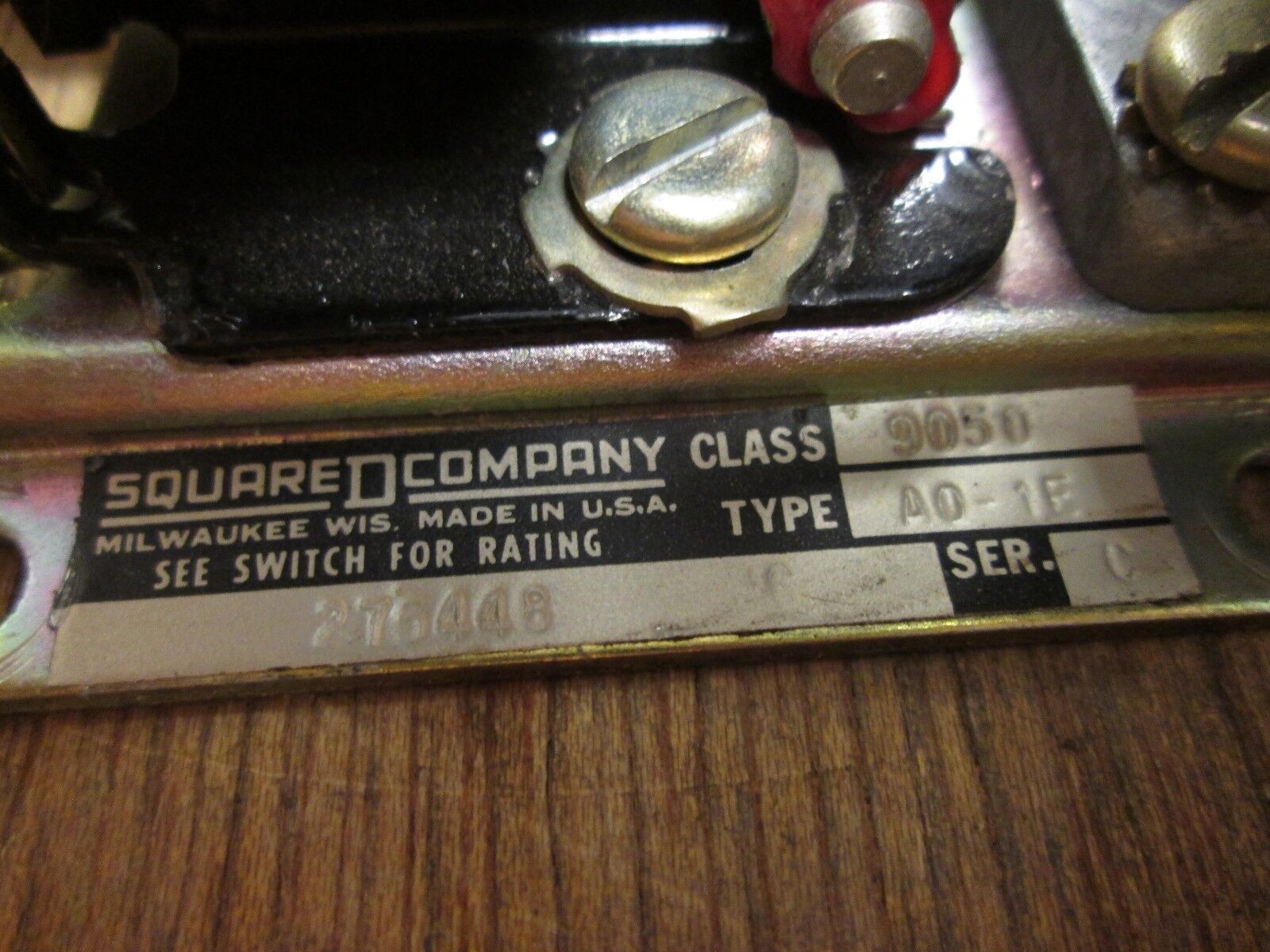 Square D Relay 9050 A0-1E 120V Coil Used