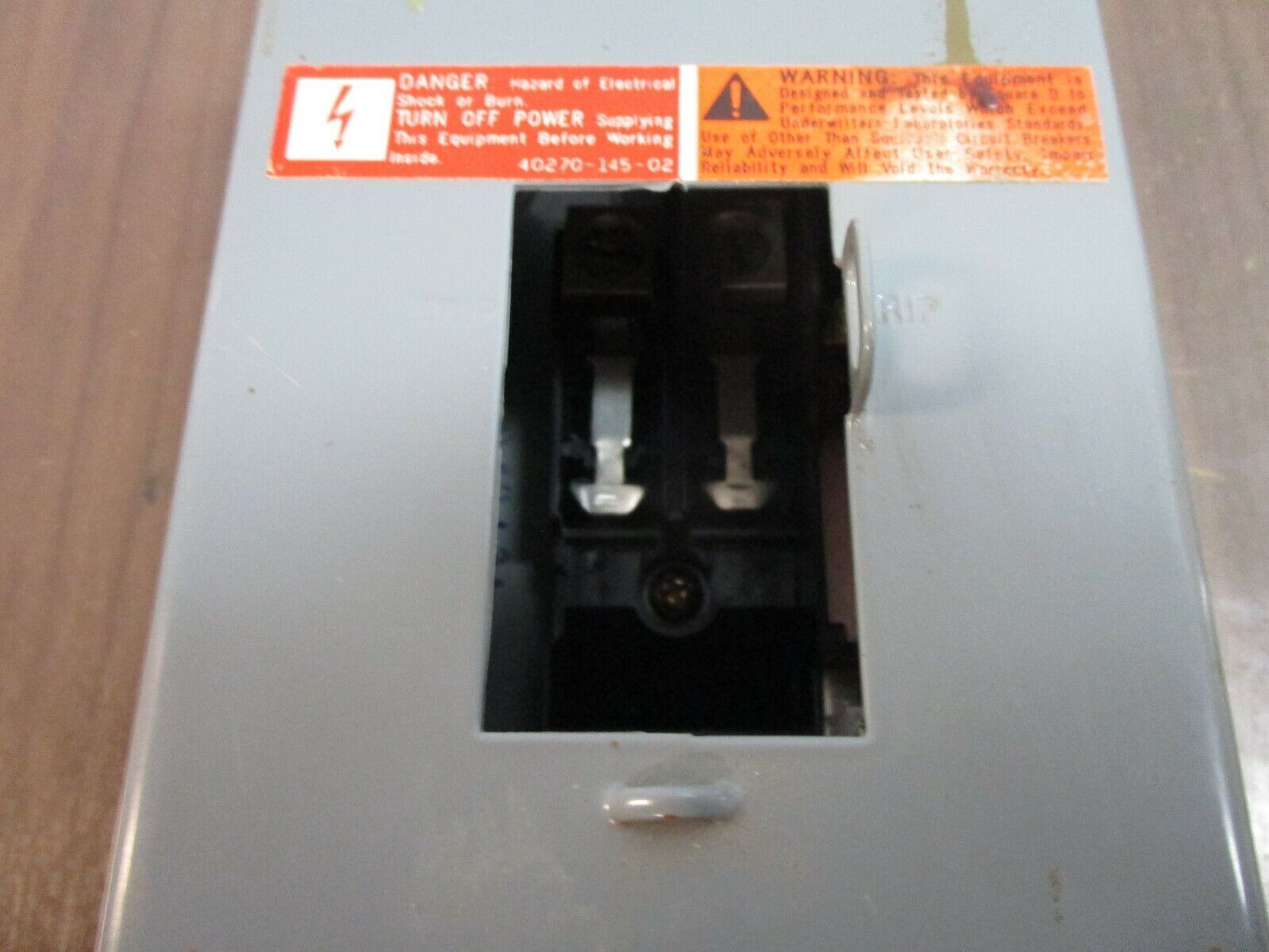 Square D QO Load Center QO2L30S Ser. G1 30A 120/240V 2-Space *Lot of 2* Used