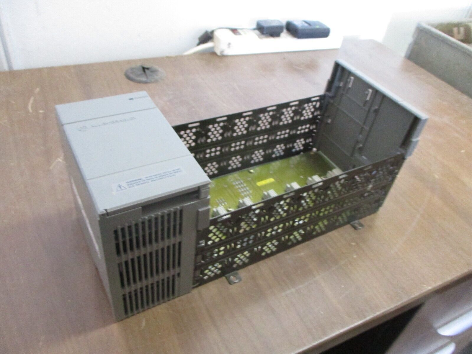 Allen-Bradley SLC 500 PLC Rack w/ Power Supply 1746-A7 / 1746-P2 7-Slot Used