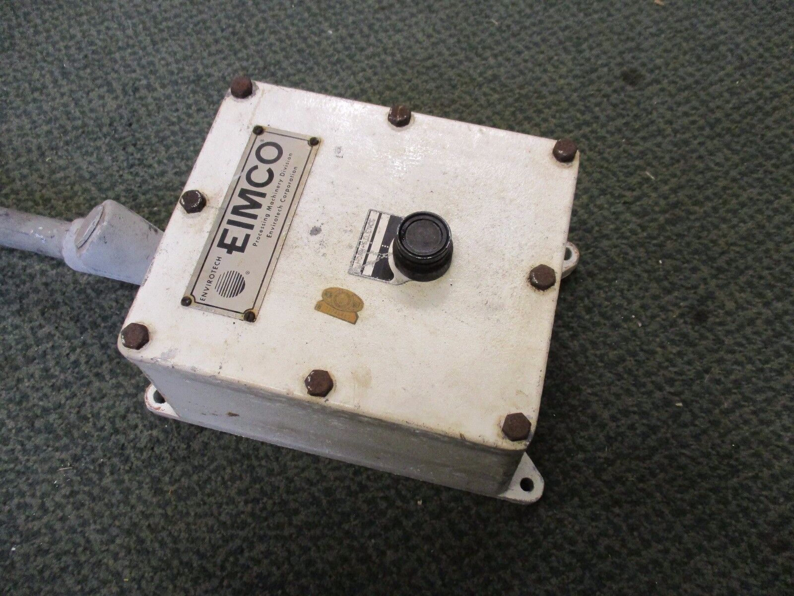 Eimco Explosion Proof Control Box w/ Button L22396D26 115V 1Ph 60Hz Used