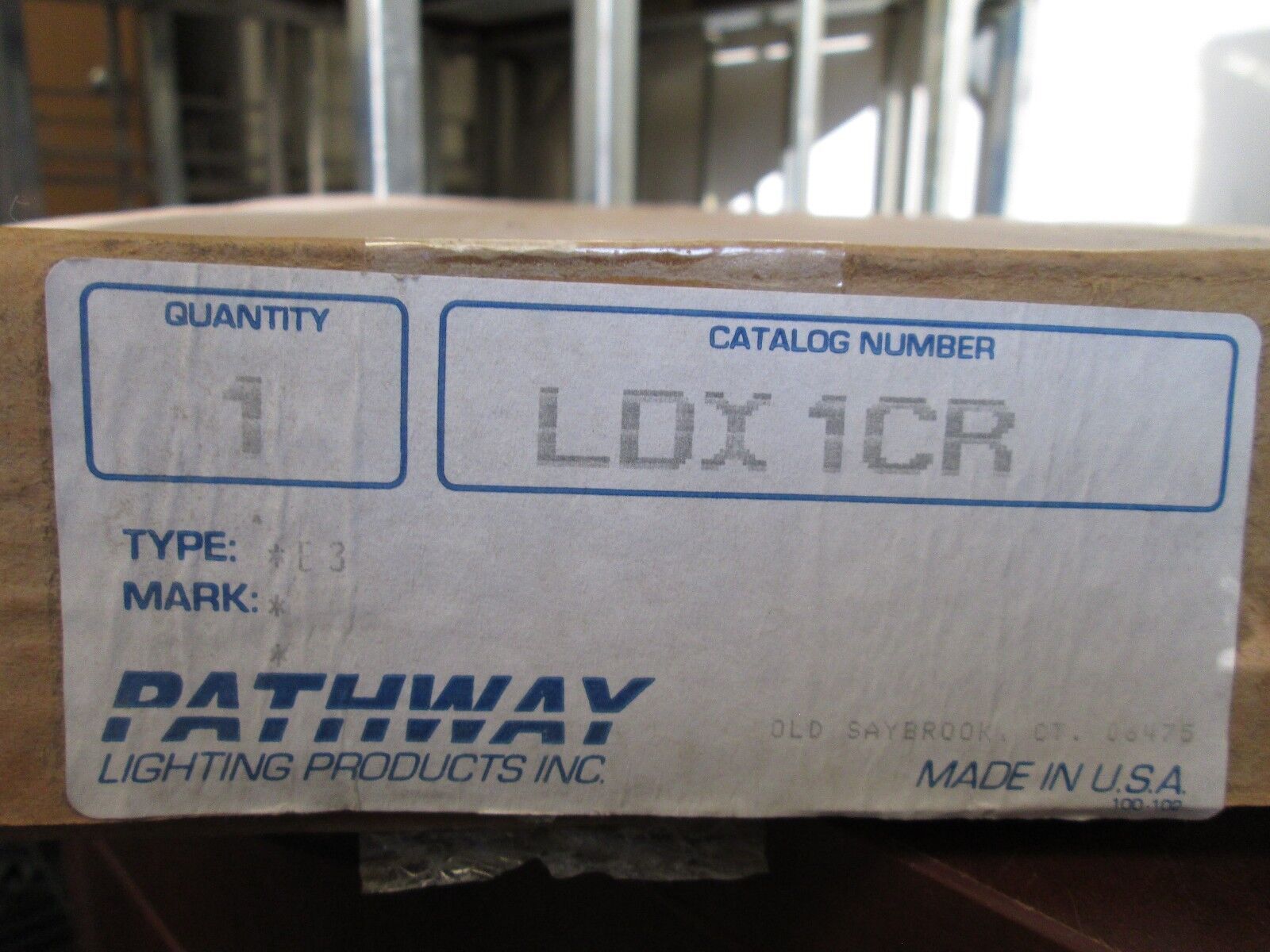 Pathway Single Sided Exit Sign LDX1CR 120/277VAC Red Light LED New Surplus