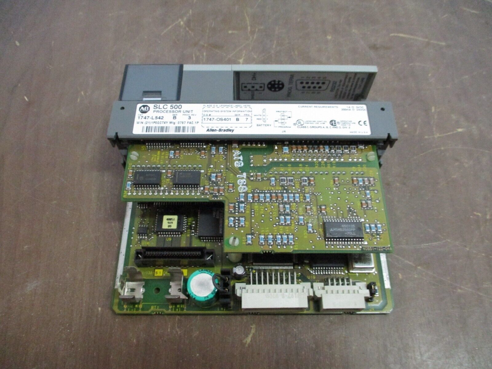 Allen-Bradley SLC 500 Processor Unit 1747-L542 Ser. B Proc. Rev.: 3 Used