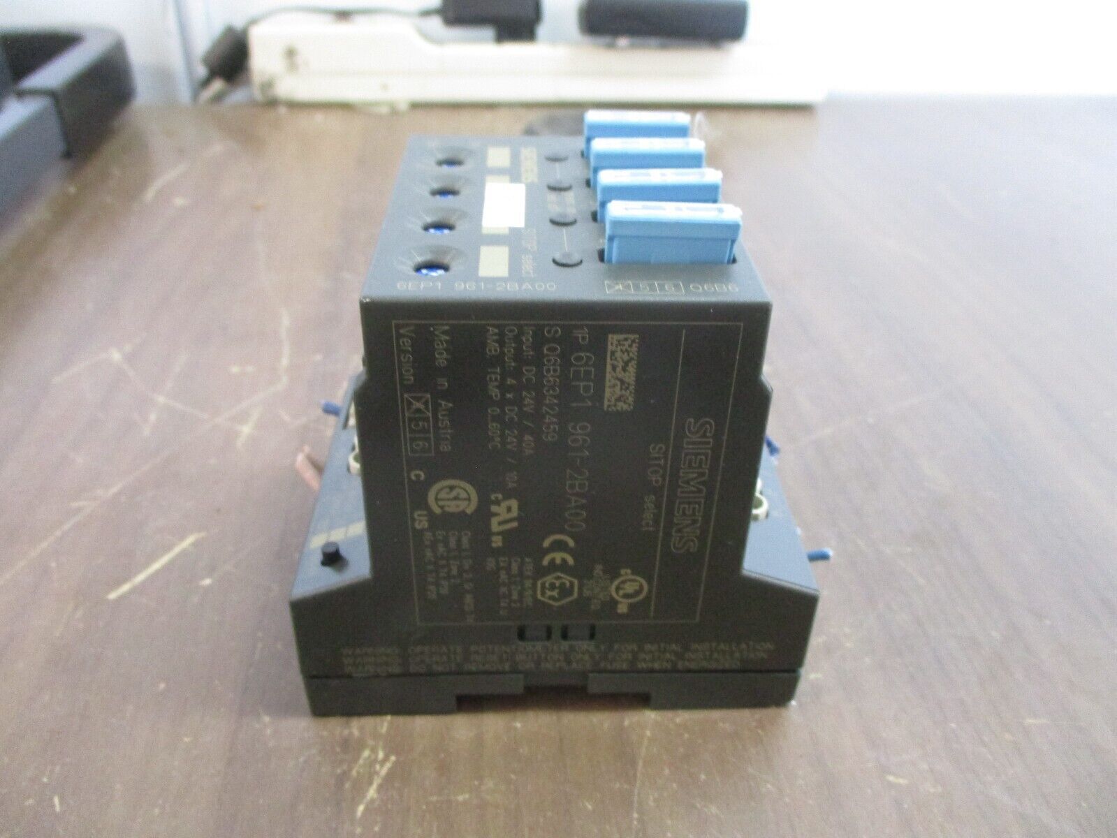 Siemens SITOP Select Diagnosis Module 6EP1 961-2BA00 Input: 24VDC 40A Used