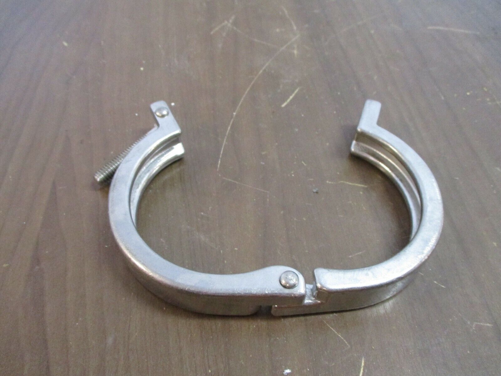 Misc. Brand Stainless Steel Sanitary Clamp Size: 3 1/4" *No Wingnut* Used