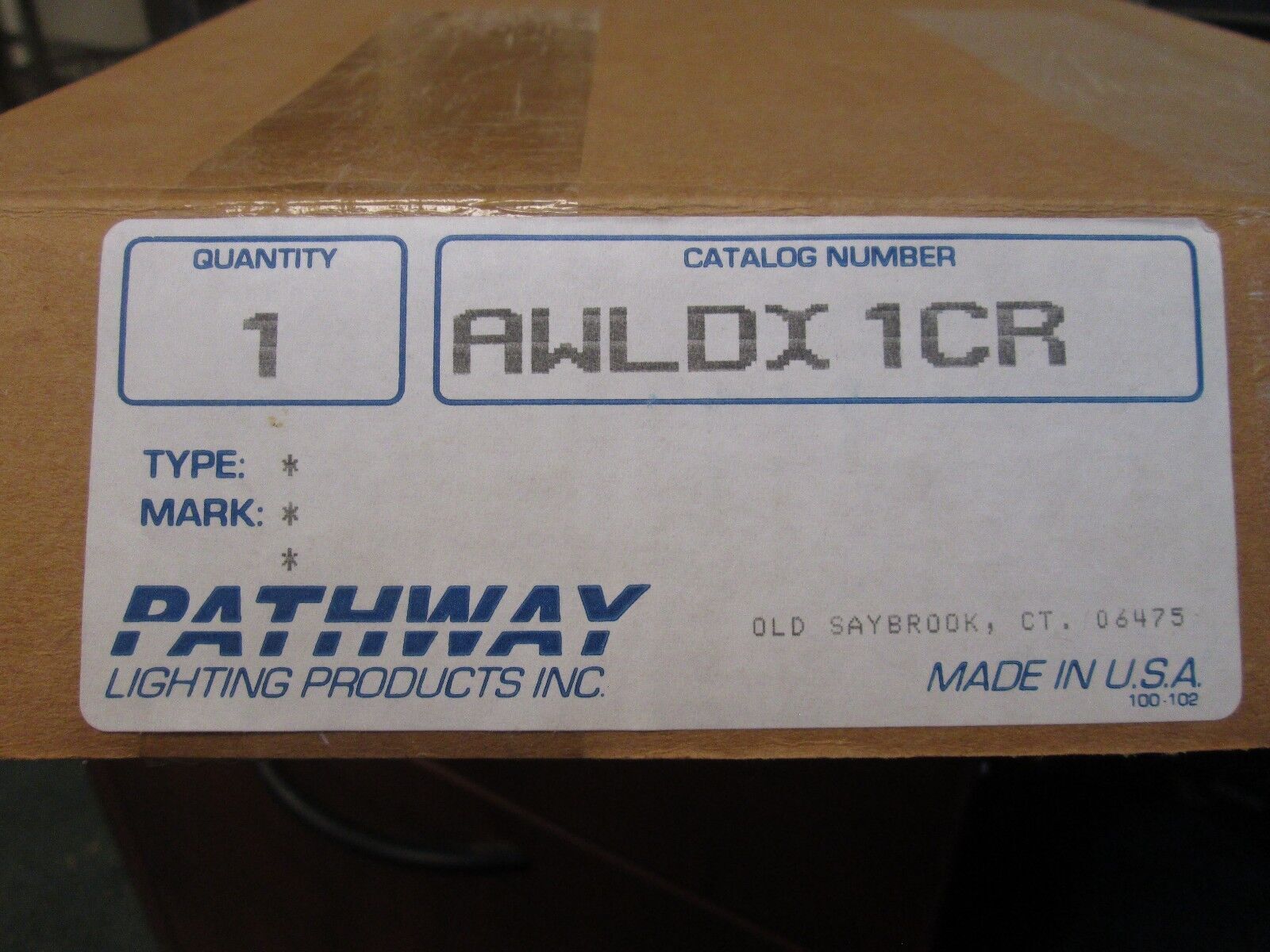 Pathway Single Sided Exit Sign AWLDX1CR 120/277V LED New Surplus