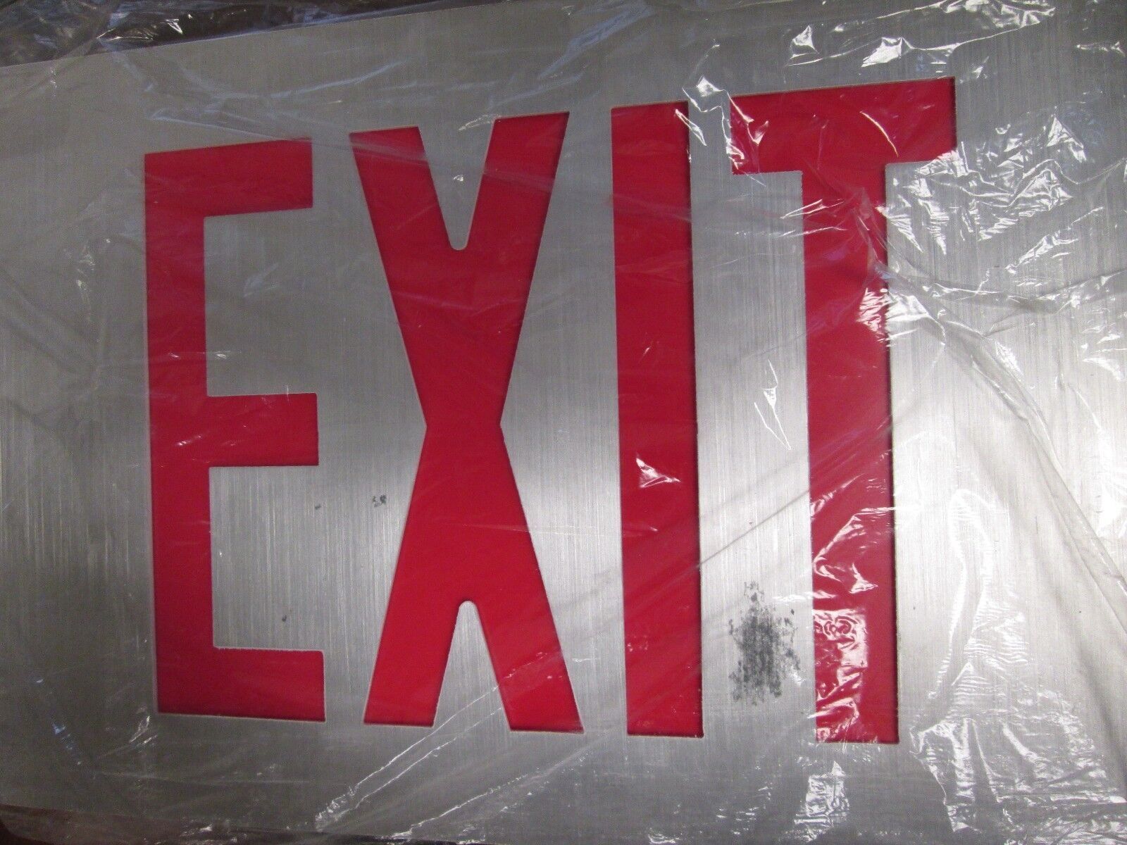 Pathway Single Sided Exit Sign AWLDX1CR 120/277V LED New Surplus