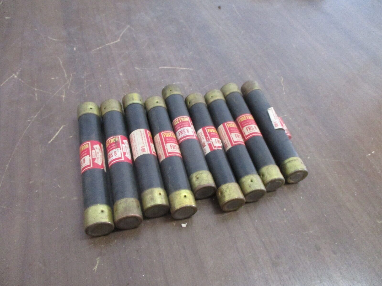 Buss Fusetron Fuse FRS 8 8A 600V *Lot of 9* Used