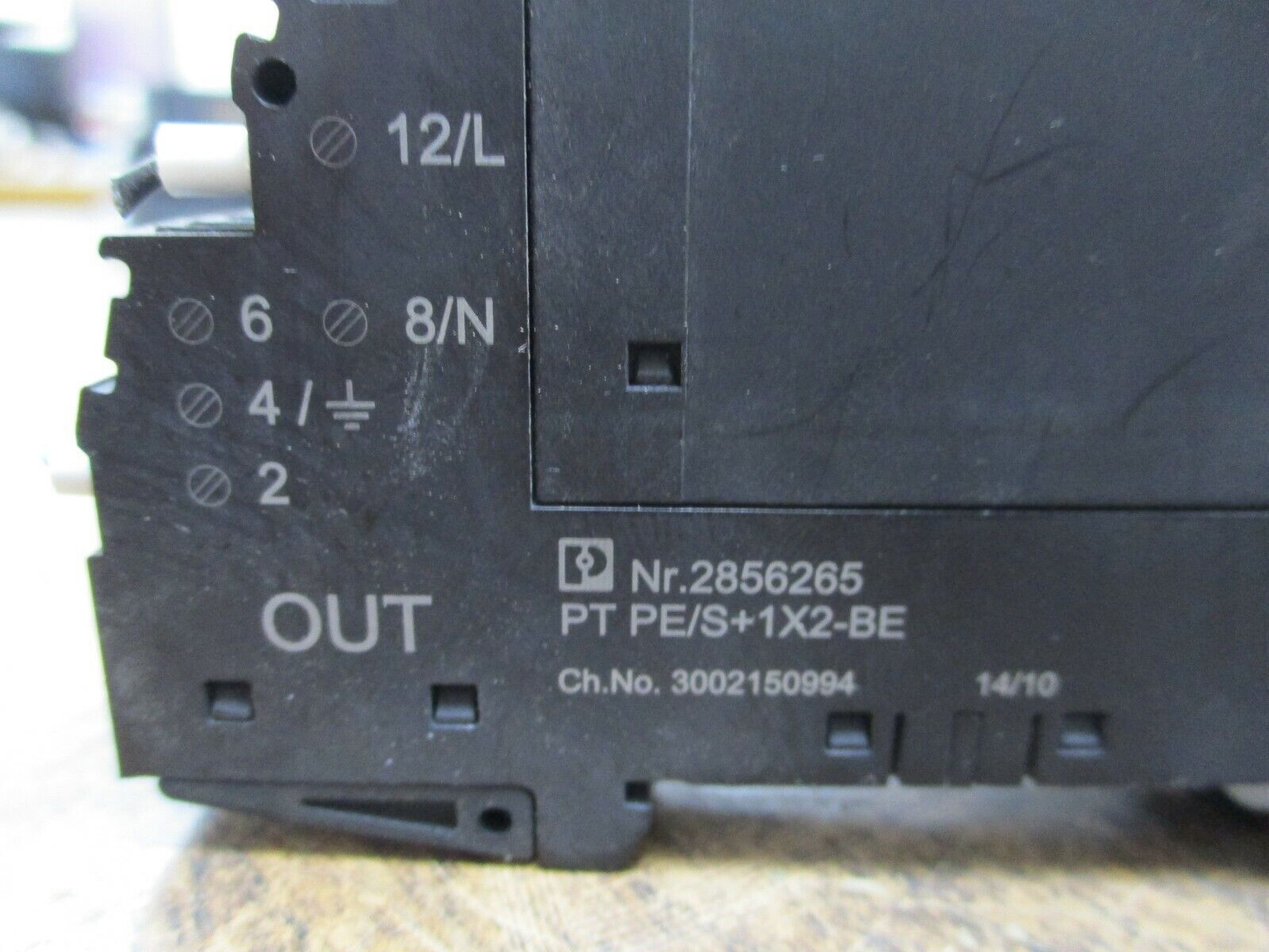Phoenix Contact Plugtrab Surge Suppressor PT PE/S+1x2 24-ST 34VAC 6A/450mA Used