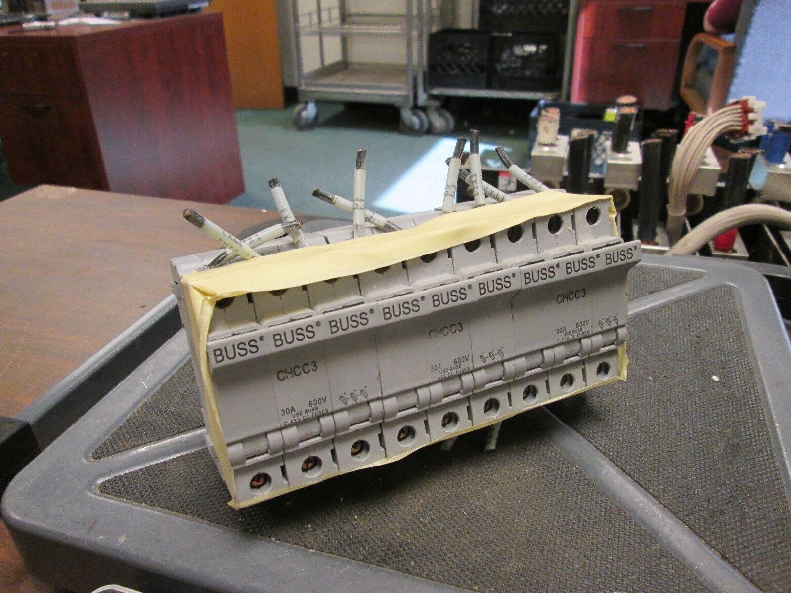 Bussmann Fuse Block CHCC3 30A 600V 3P **Lot of 3**
