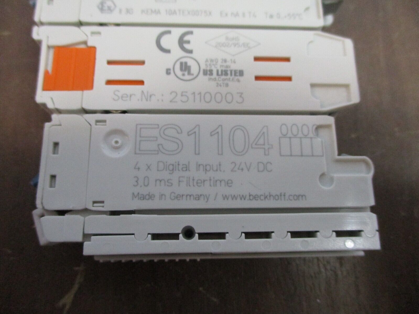 Beckhoff 4x Digital Input Module ES1104 24VDC 3.0ms Filtertime Used