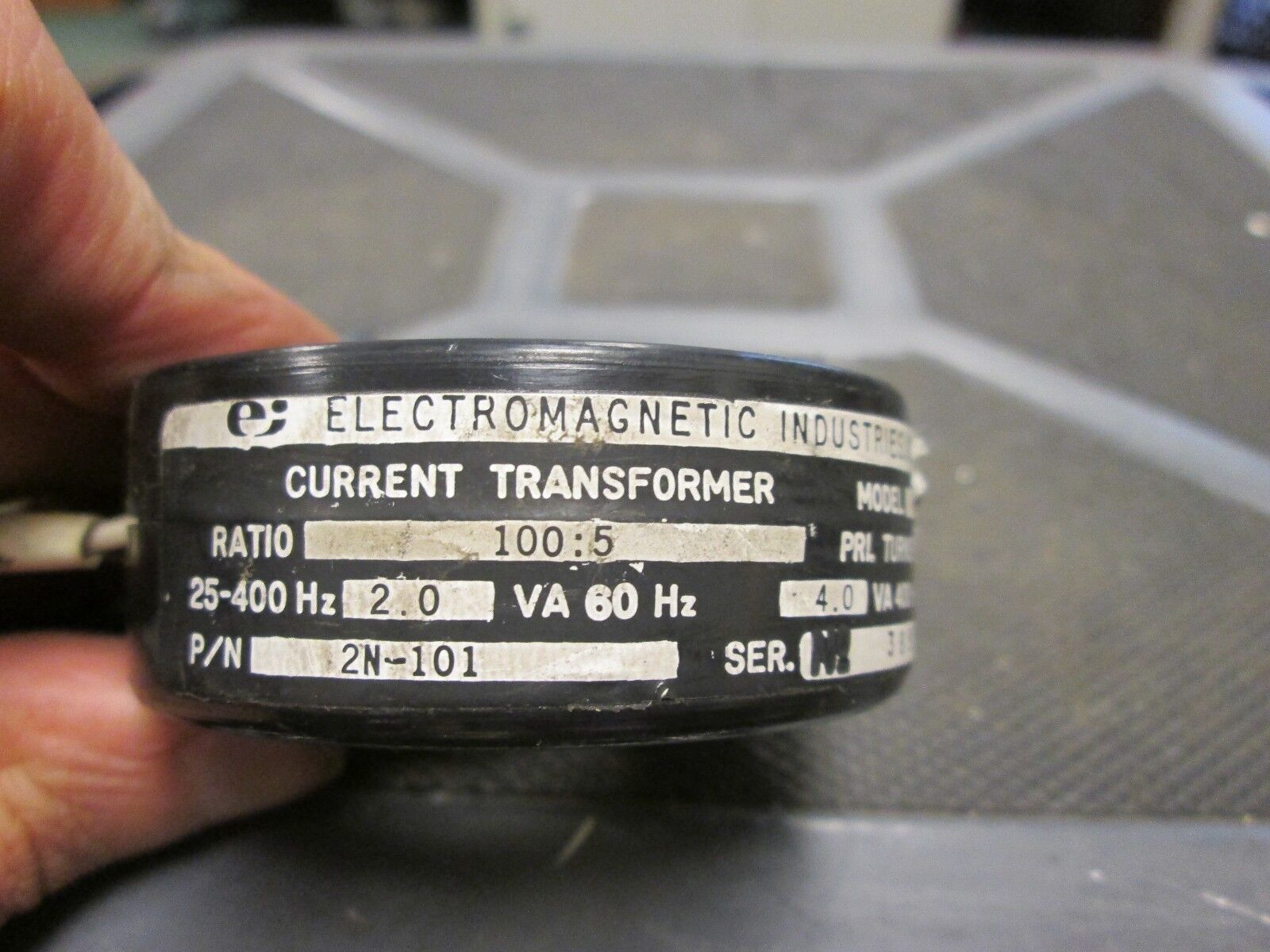 Electromagnetic Industries Current Transformer 2N-101 Ratio 100:5A 4 VA Max