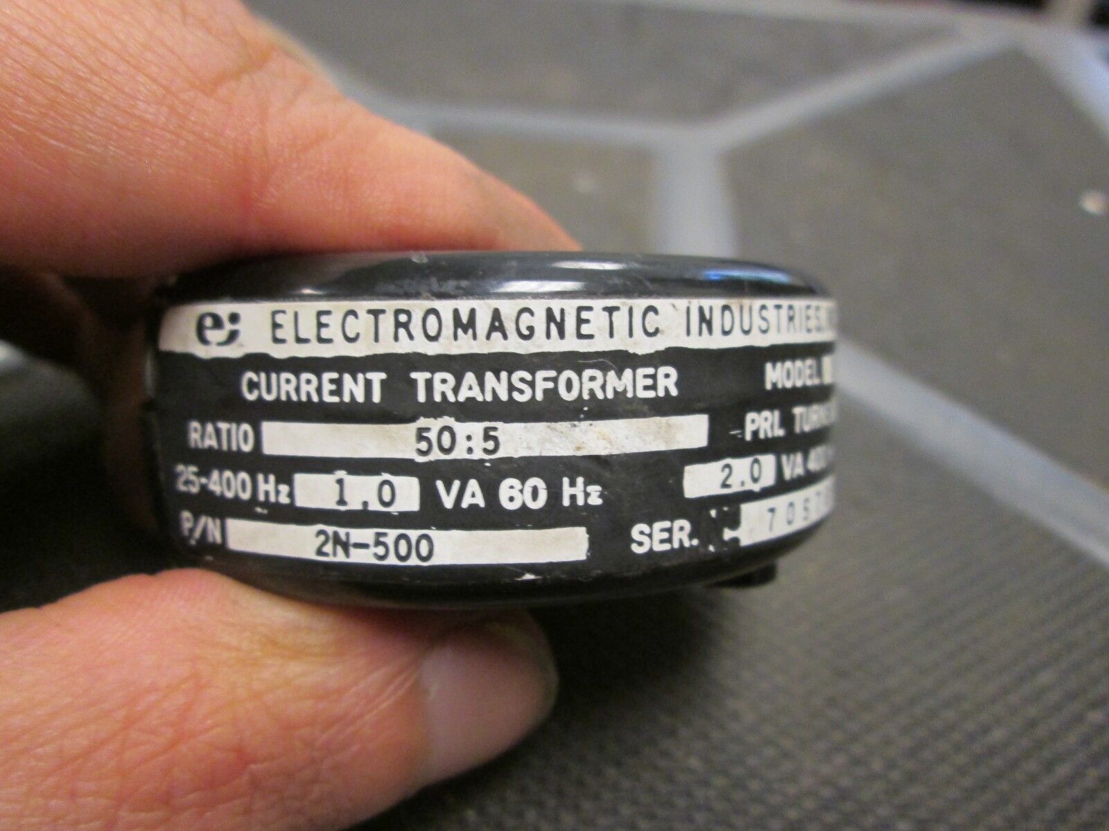 Electromagnetic Industries Current Transformer 2N-500 Ratio 50:5A 2 VA Max