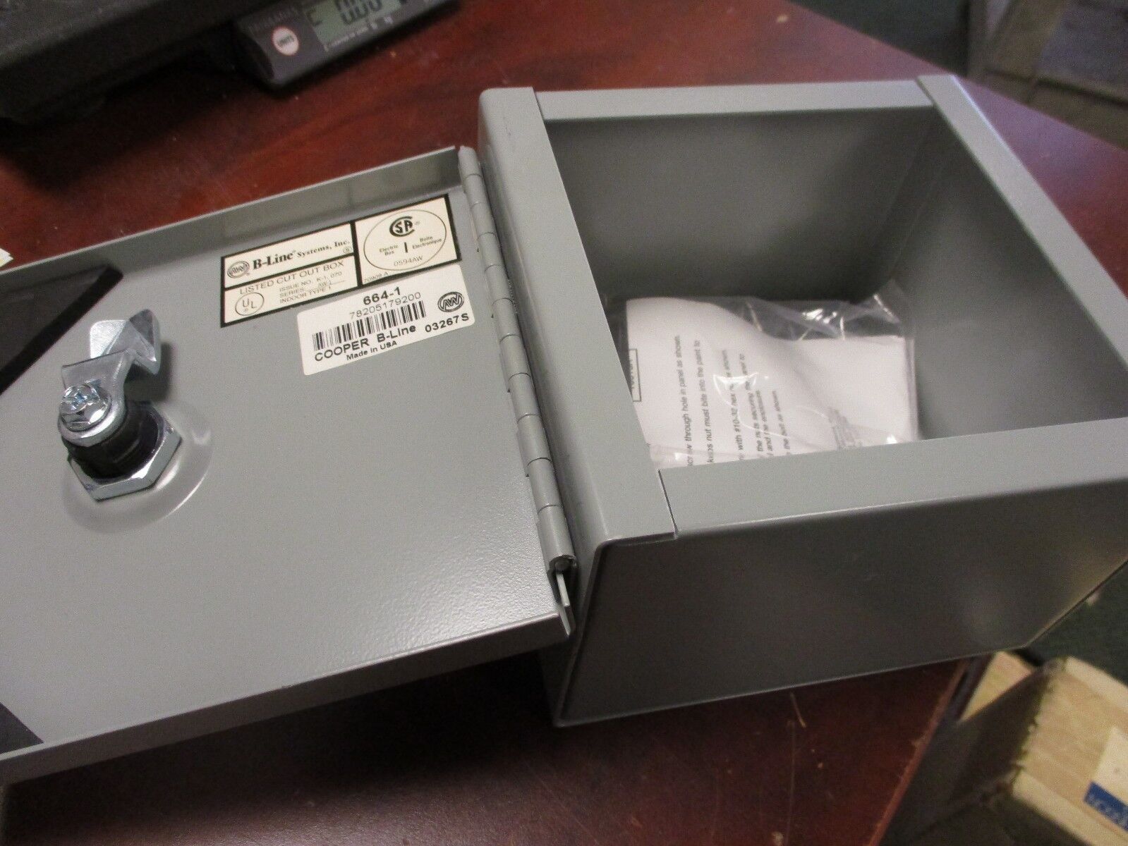 Cooper B-Line Enclosure 664-1 Type 1 Size: 6x6x4" *No Box* New Surplus