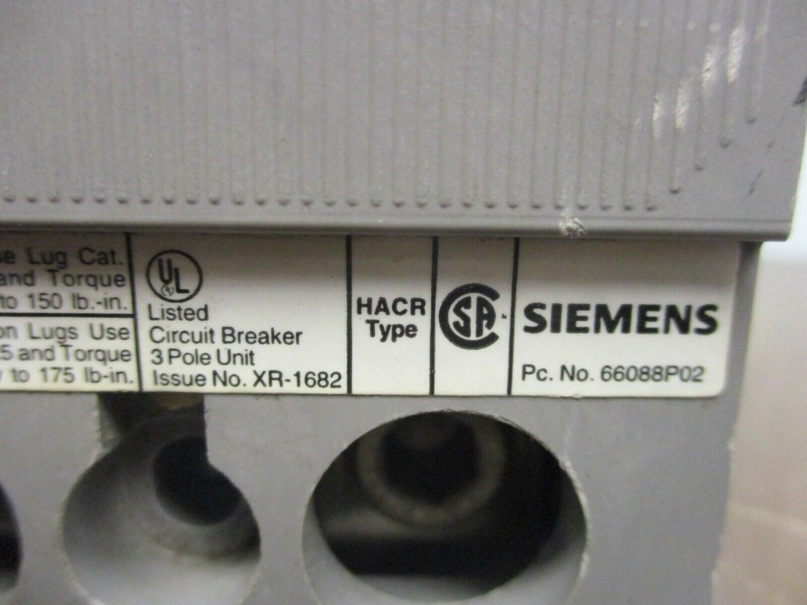 Siemens Circuit Breaker QJH23B150 150A 240V 3P Used