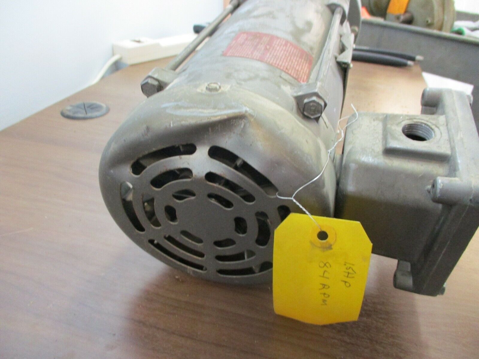 US Motors Syncrogear Module E433/Y08Y135R268F Ratio: 21:1 1.5HP Input Used