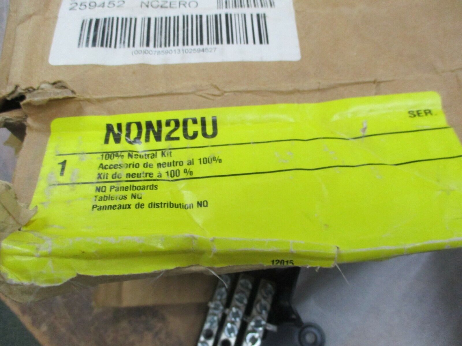 Square D Neutral Kit NQN2CU For NQ Panelboards New Surplus