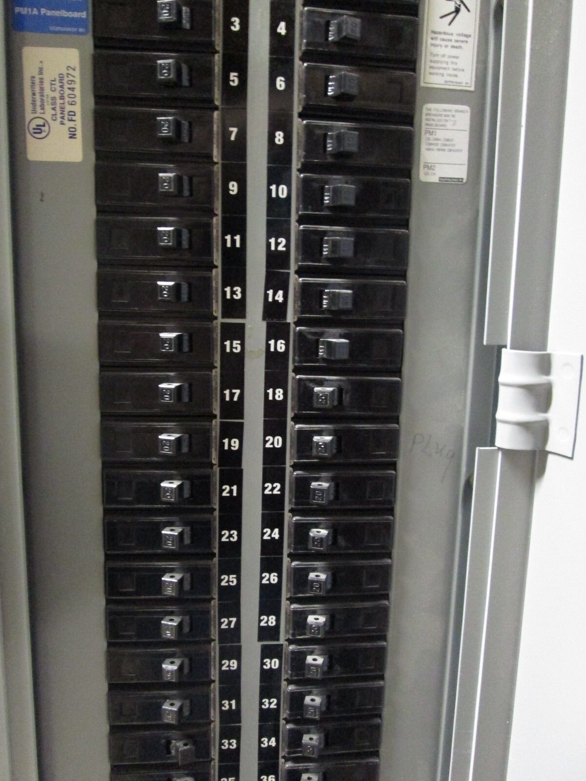Challenger Main Breaker Breaker Panel PM1A 100A Main EHD 3100 120V 3Ph 4W Used