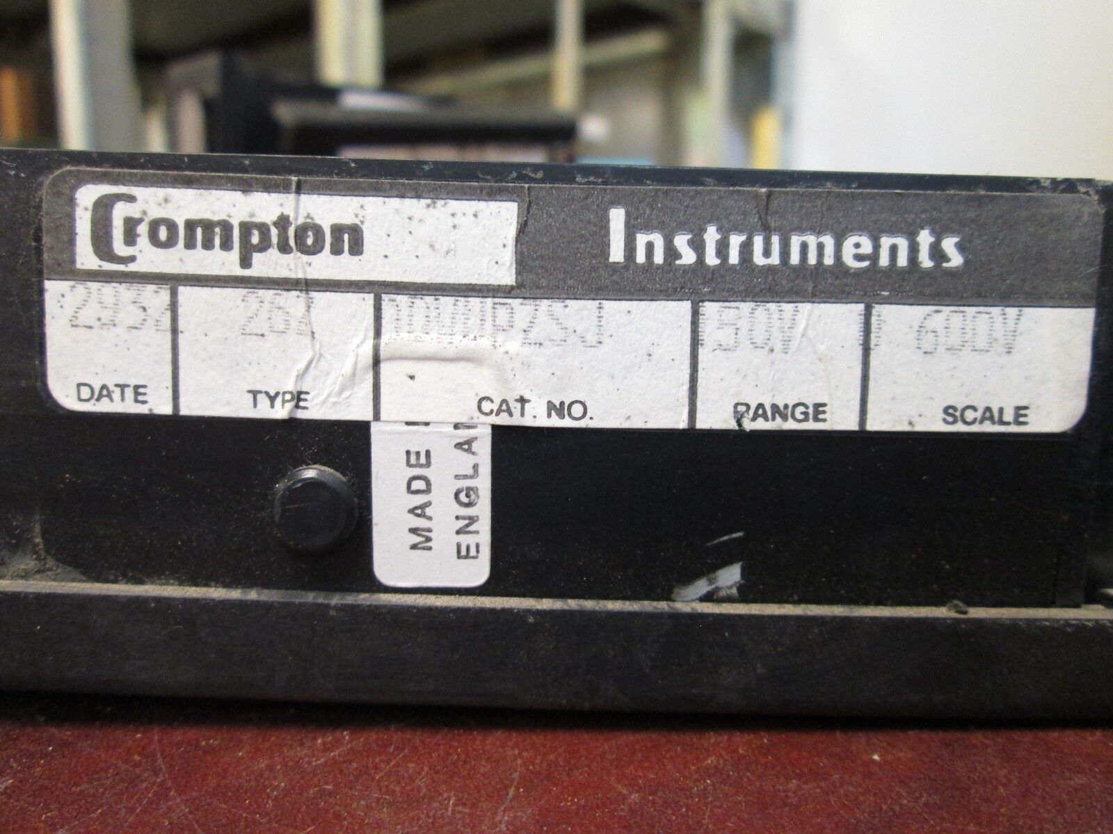 Crompton Digital Meter 262 DDWUPZSJ 150V Range .600V Scale Used