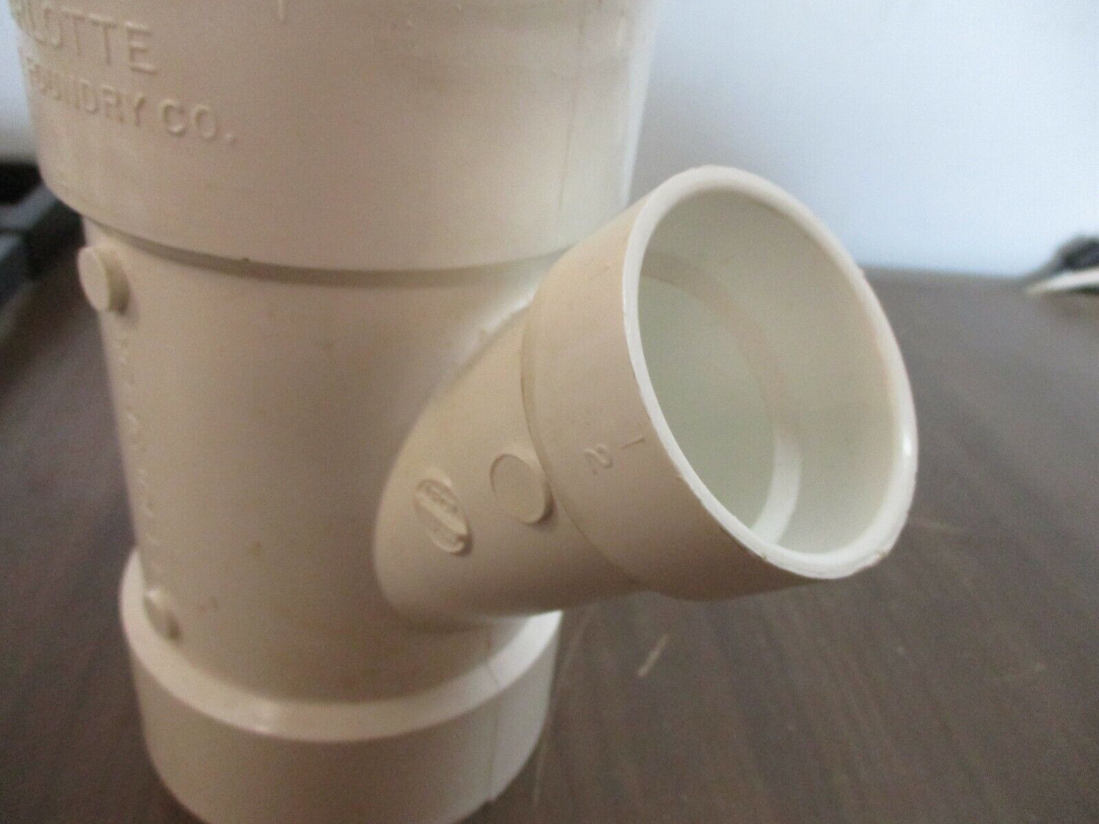 Charlotte PVC Reducing Wye Size: 4" x 4" x 2" Used