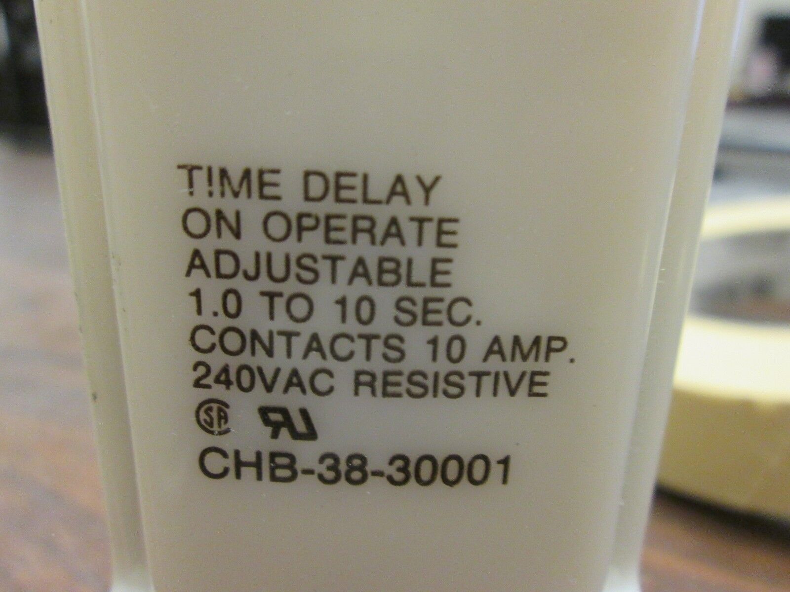 Potter & Brumfield Time Delay Relay CHB-38-30001 10A 240 VAC Used