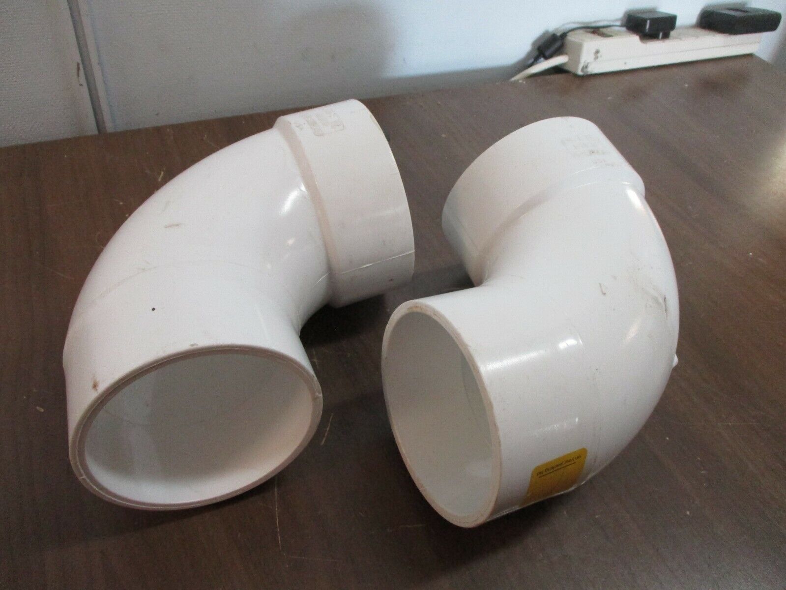 Nibco PVC 90° Elbow Fitting 4807-2 Size: 4" *Lot of 2* Used