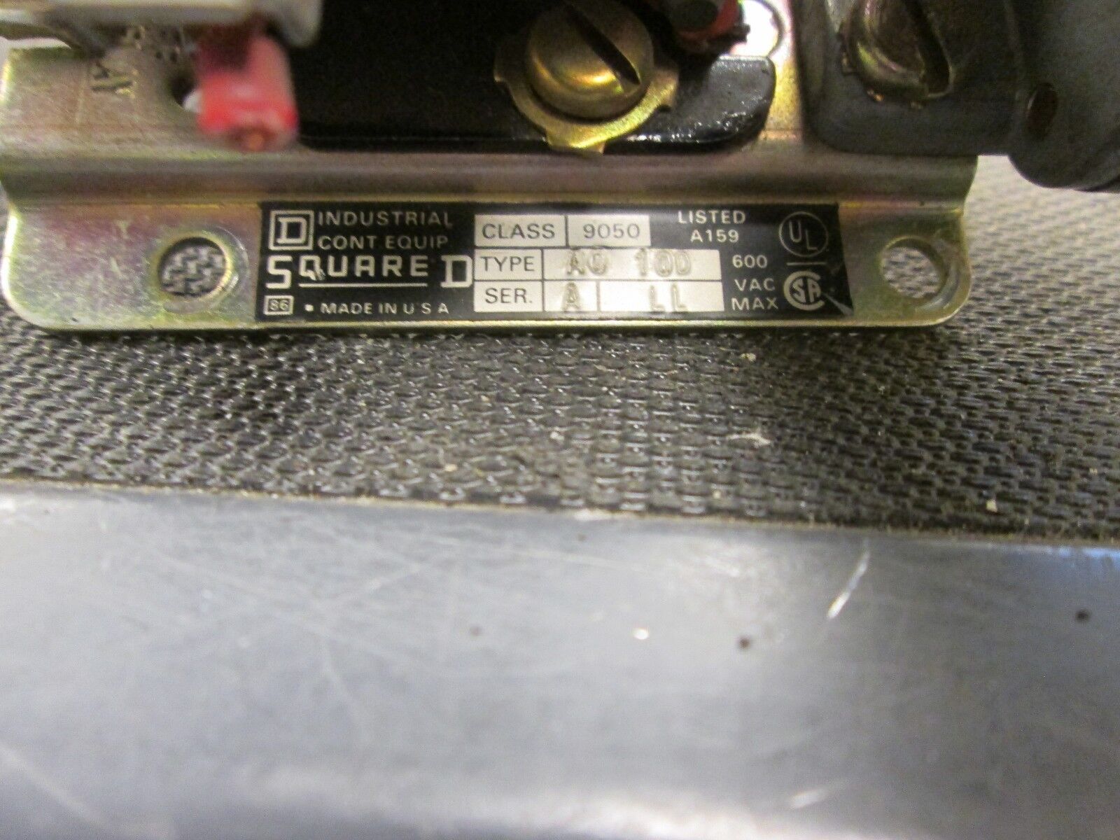 Square D Timing Relay 9050A0100 600V 480V Coil Used