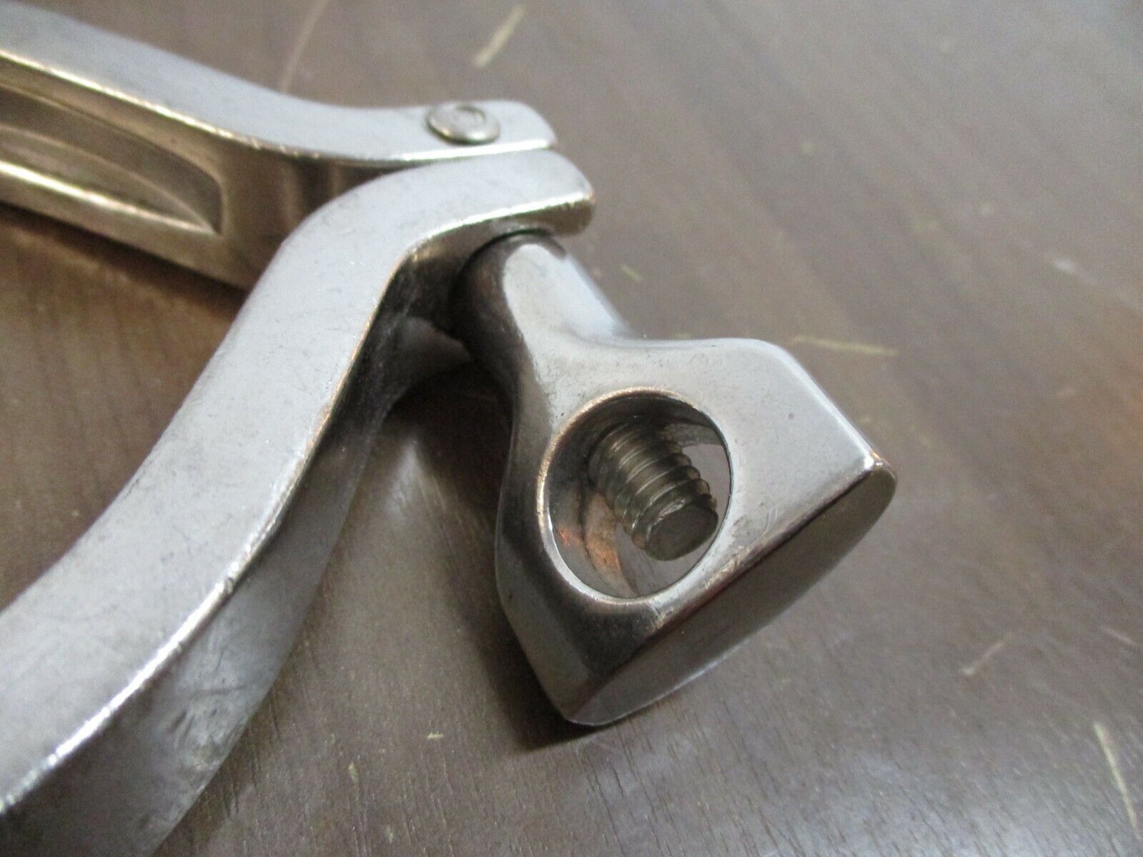 Misc. Brand Stainless Steel Sanitary Clamp Size: 3-1/4" Used