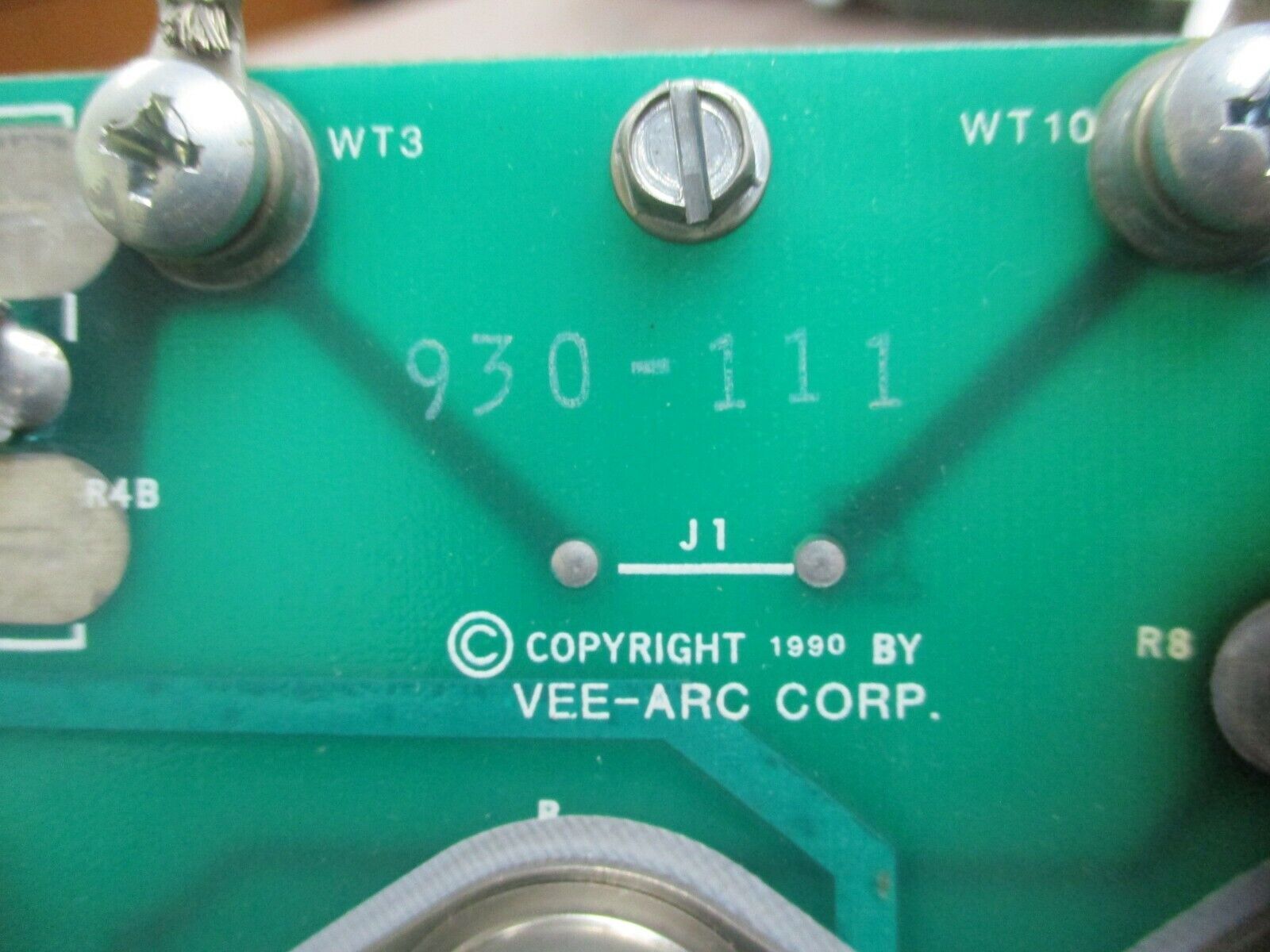 Vee-Arc Discharge Board 930-111 Used