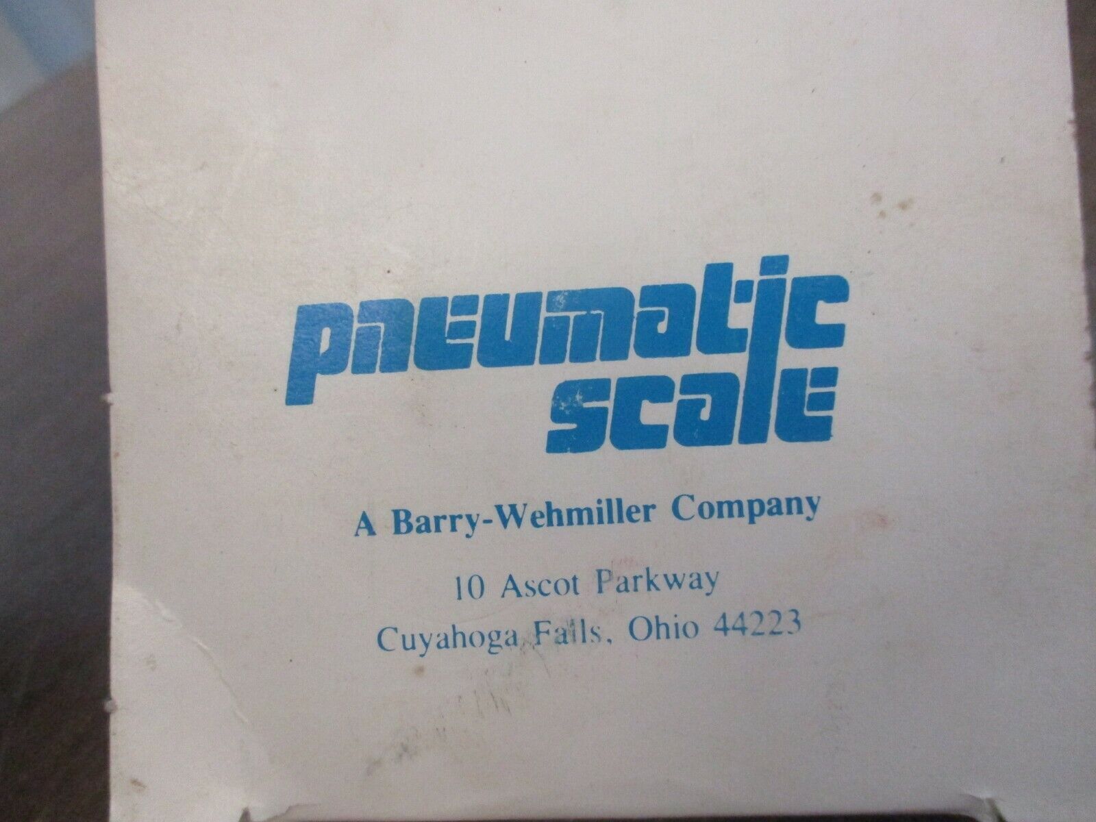Pneumatic Scale Flange 1369891 New Surplus