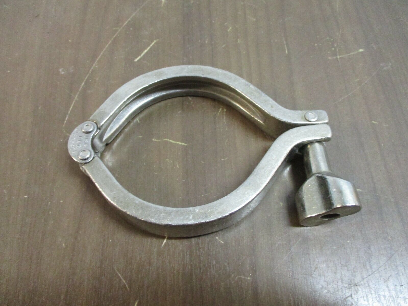 Misc. Brand Stainless Steel Sanitary Clamp Size: 3-1/4" Used