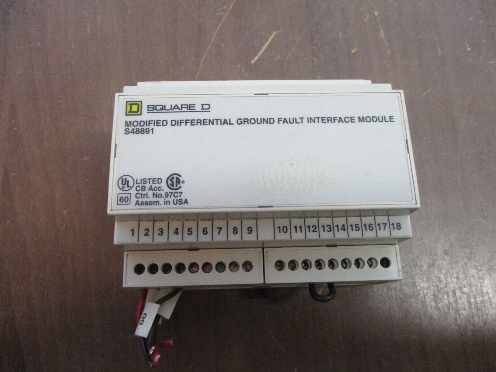 Square D Modified Differential Ground Fault Interface Module 48155-339-50/J732