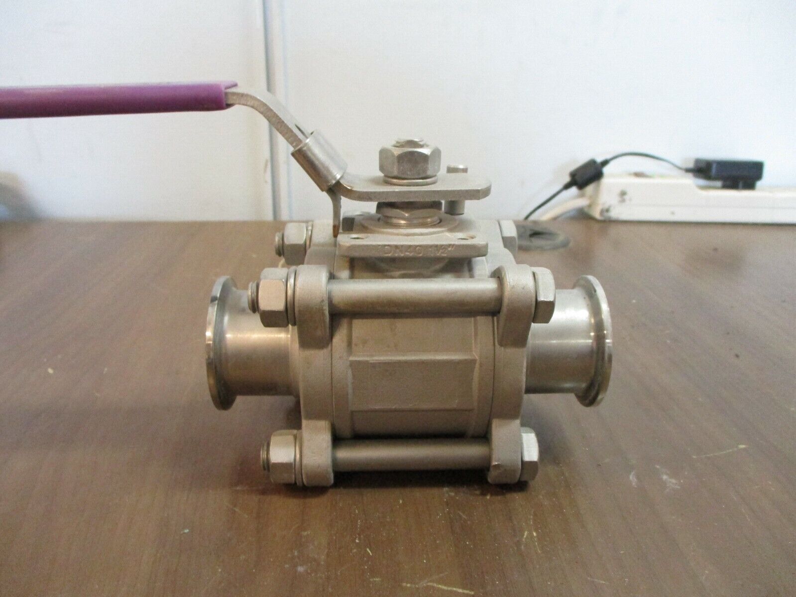 Bradford KF Two-Way Encapsulated Ball Valve Size: 1½" 316 Stainless Steel Used