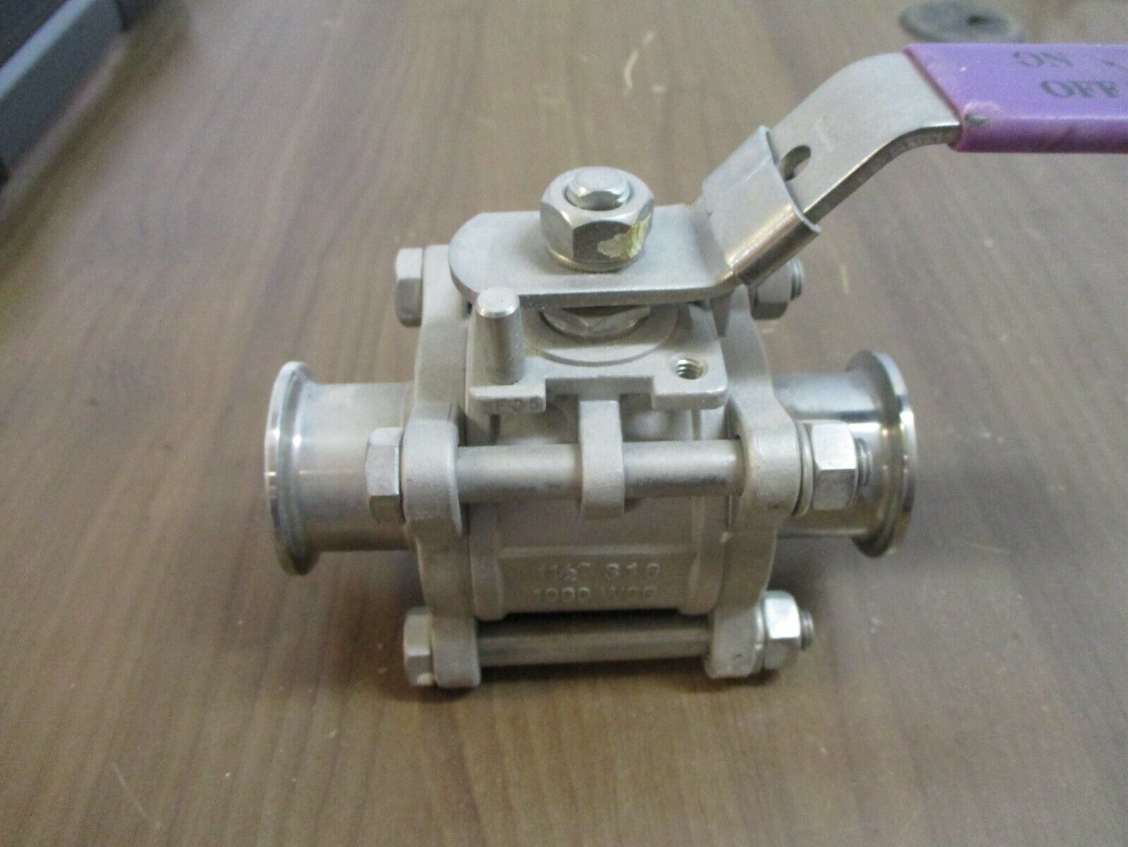 Bradford KF Two-Way Encapsulated Ball Valve Size: 1½" 316 Stainless Steel Used