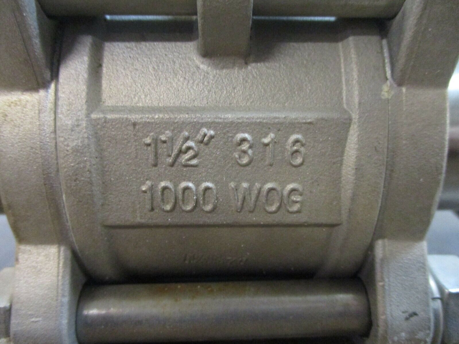 Bradford KF Two-Way Encapsulated Ball Valve Size: 1½" 316 Stainless Steel Used