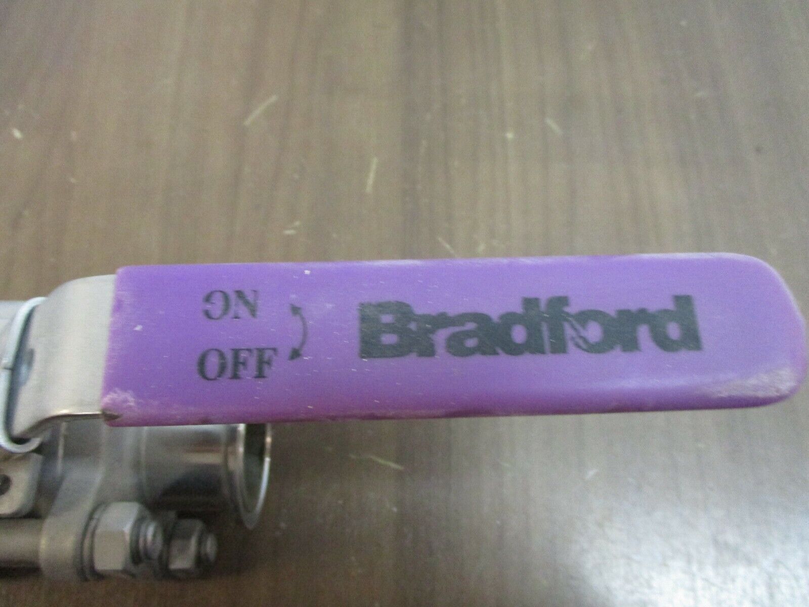 Bradford KF Two-Way Encapsulated Ball Valve Size: 1½" 316 Stainless Steel Used
