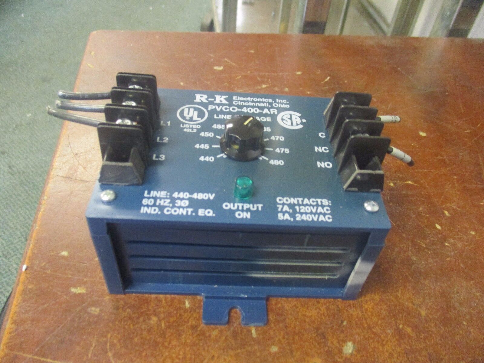 R-K Electronics 3-Phase Voltage Protection Relay PVCO-400-AR Used