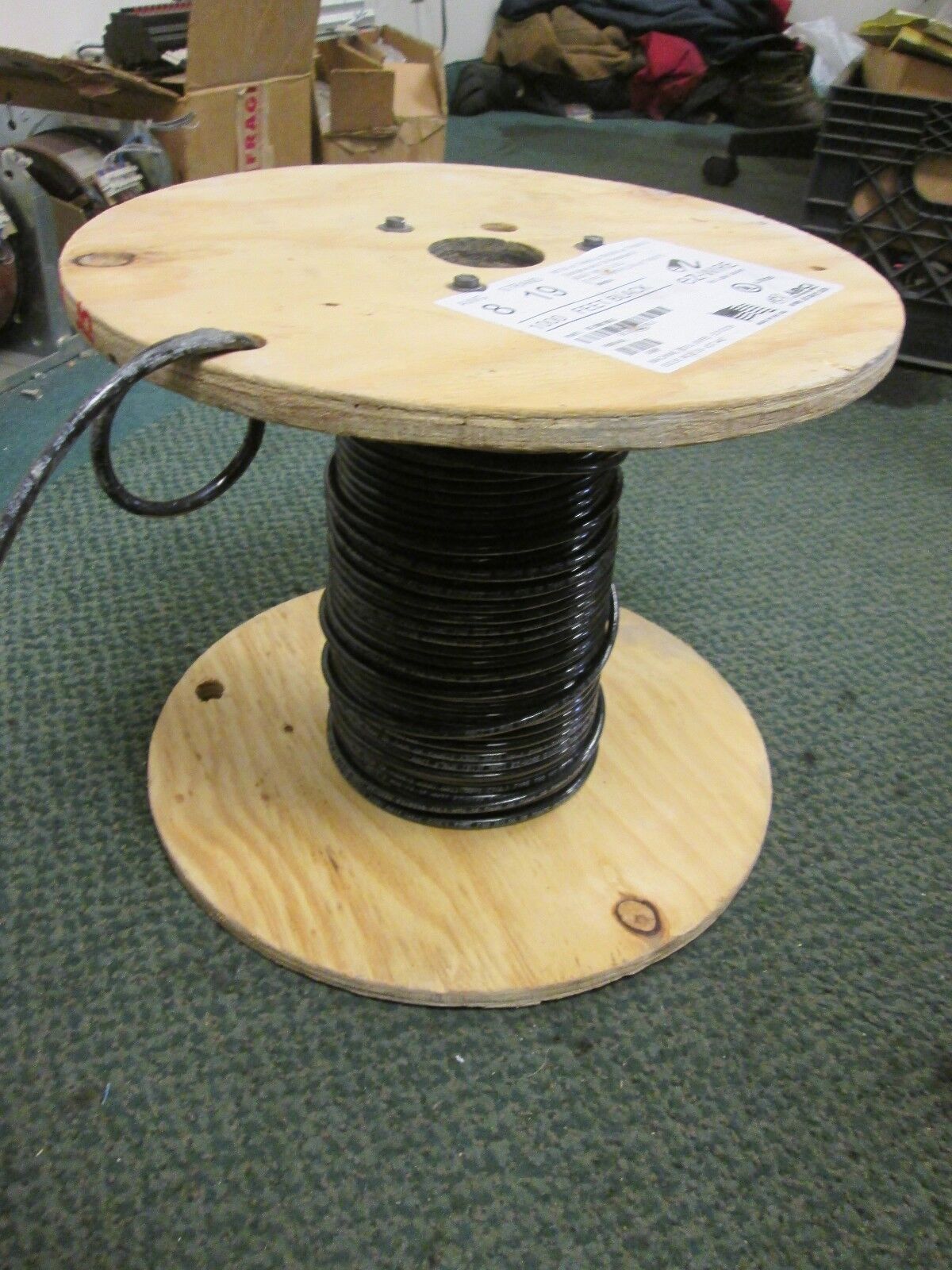 ABCi Building Wire EZ-Wire BEZ00819BLK 8 AWG 19 Strand 600V Approx 110 ft Used