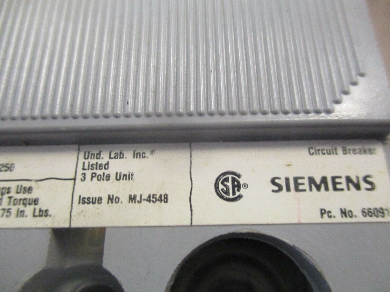 Siemens Circuit Breaker QJ23B150H 150A 240V 42kA Interrupting Used