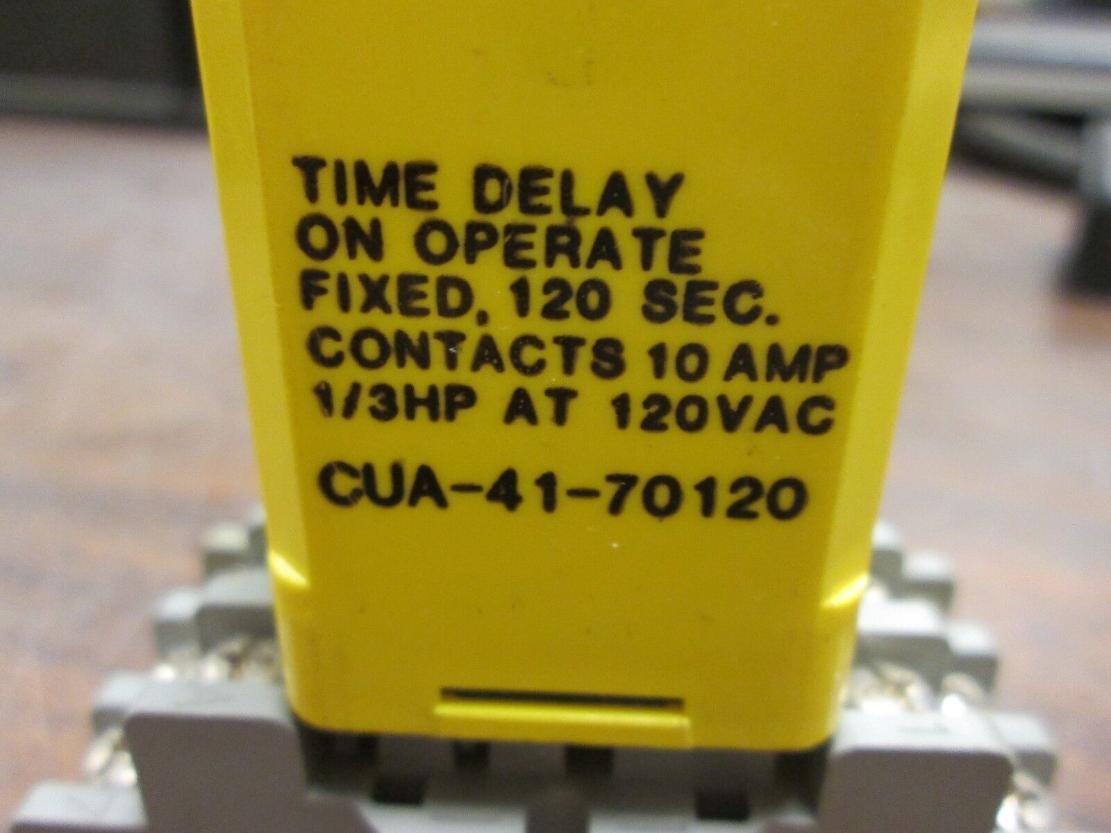 Potter & Brumfield Relay CUA-41-70120 10A 120VAC Used