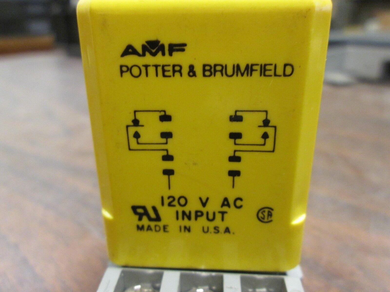Potter & Brumfield Relay CUA-41-70120 10A 120VAC Used